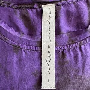 Raquel Allegra purple silk dress